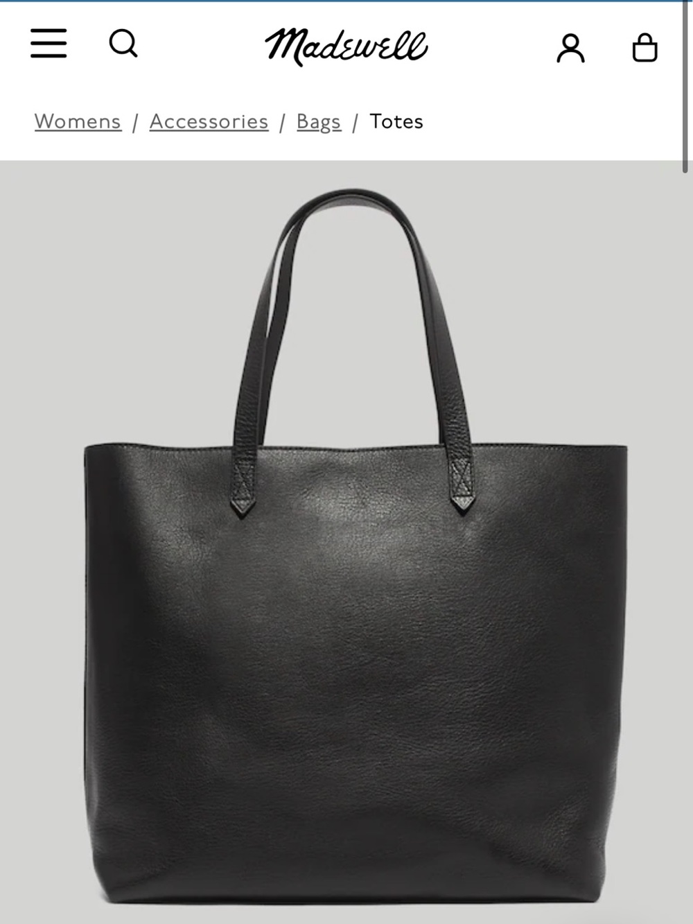 Madewell Zip-Top Transport Tote